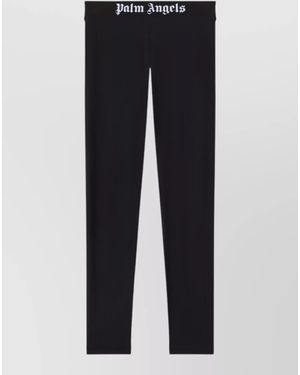 Palm Angels Ankle Length Stretch Leggings Loungewear Underwear - Blue
