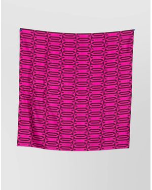 Lanvin Silk Printed Scarf - Pink