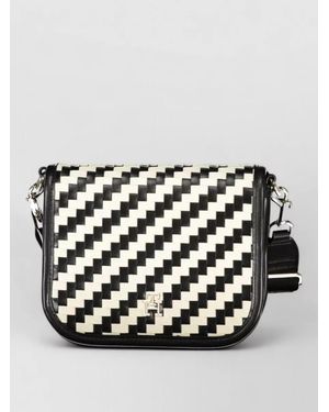 Tommy Hilfiger Checked Cross-Body Bag - Black