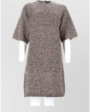 Fabiana Filippi Sequinned Tweed Knee-Length Dress - Grey