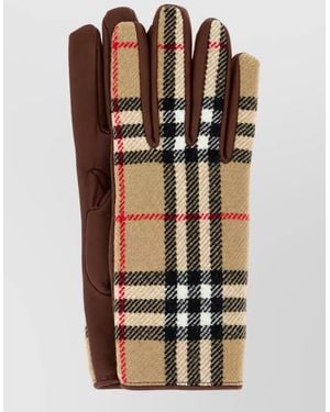 Burberry Wool Knit Gloves - Brown
