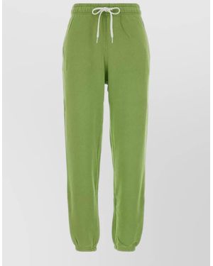 Polo Ralph Lauren Cotton Blend Joggers Ribbed Cuffs - Green