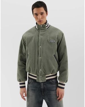 1989 STUDIO Corduroy Varsity Jacket - Green