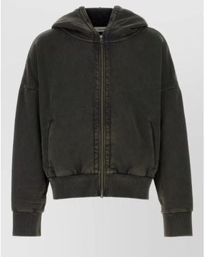Entire studios Oversized Hooded Jacket - Black