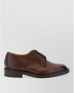 Tricker's Leather Derby Shoes - Brown