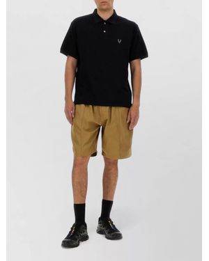 South2 West8 Cotton Shirt Polo Collar Short Sleeves - Multicolor