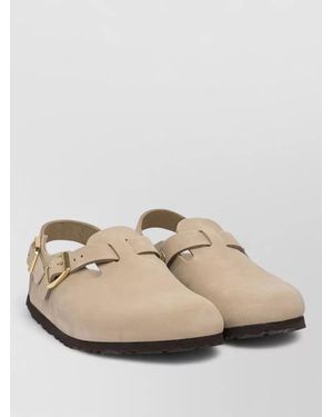 Birkenstock Tokio Hex Open Heel Slip On Sabot - Natural
