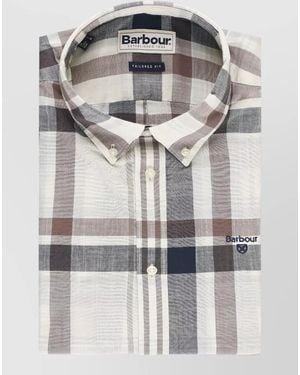 Barbour Tartan Long-Sleeve Shirt - Gray