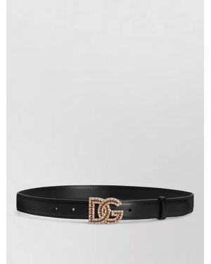 Dolce & Gabbana Leather Belt - White