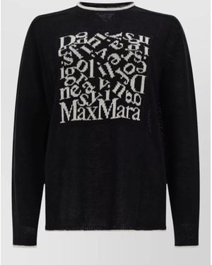 Max Mara Linen Sweatshirt - Black