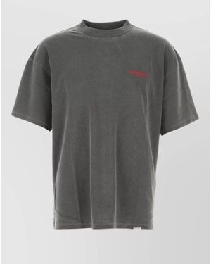 Represent Cotton Oversize T Shirt Crew Neck - Gray