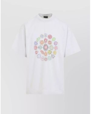 Balenciaga Medium Fit Short Sleeve Graphic T-Shirt - White