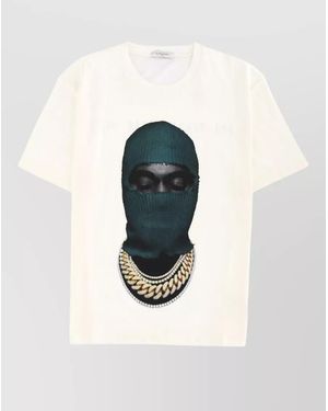 ih nom uh nit Cotton Logo Print T-Shirt - Blue