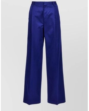 Cellar Door Jonap Pants Wide Leg Belt Loops - Blue