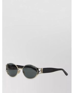 Saint Laurent Acetate Round Sunglasses - Gray