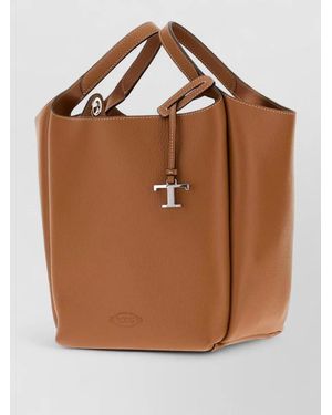 Tod's Bucket Leather Bucket Bag - Brown