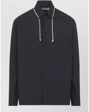 Mordecai Cotton Nylon Long-Sleeve Shirt - Blue