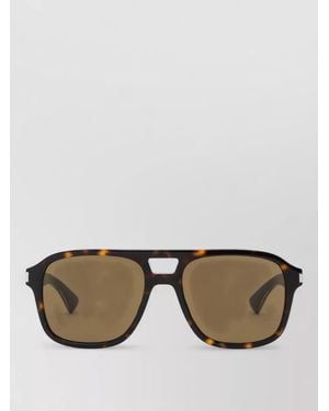 Saint Laurent Sunglasses Metal Arms Square Shape Frame - Multicolor