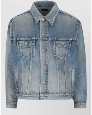Saint Laurent Denim Trucker Jacket - Blue