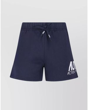 Autry Cotton Straight Shorts - Blue