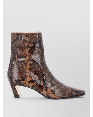 Stuart Weitzman Leather Stassi Zipper Boots - Brown