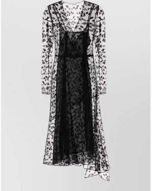 Fendi Lace Midi Dress - Multicolor
