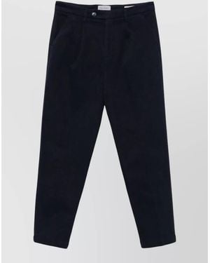 Re-hash Marc Tailored Pants Belt Loops Back Pockets - Blue