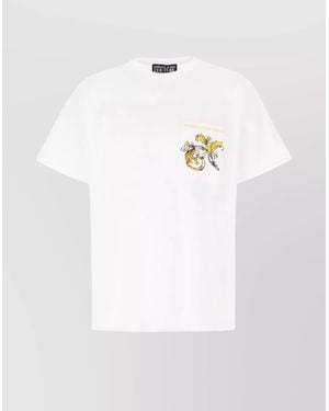 Versace Jeans Couture Baroque Print Cotton T-Shirt - White