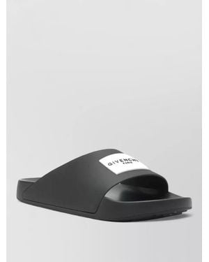 Givenchy Logo Slide Flat Sole Sandal - Multicolor