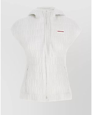 Ferragamo Hooded Vest - White