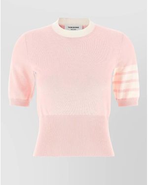 Thom Browne Hector Cotton T-Shirt - Pink