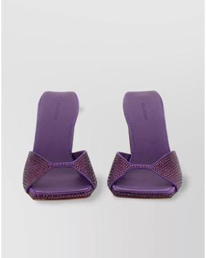 Gia Borghini Silk Sandals - Purple