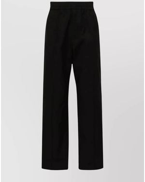Valentino Garavani Regular-Fit Cotton Trousers - Black
