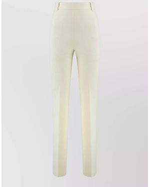 Pinko High Waist Skinny Tailored Stretch Pants - Natural