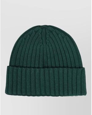 MC2 Saint Barth Knit Hat Folded Cuff Ribbed Design - Green