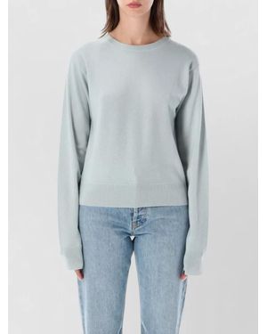 Extreme Cashmere March Long Sleeve Crewneck Knit Jumper - Blue