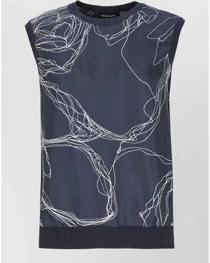 Fabiana Filippi Sleeveless Fitted Jacket - Blue