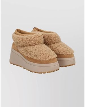 Ash Leather Ankle Boots - Natural
