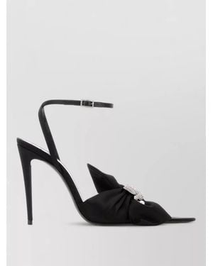 Saint Laurent Silk Crepe Sandals - Multicolour