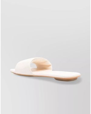 Hogan Leather Slides - White