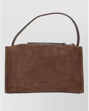 JW Anderson Leather Clutch Bag - Brown