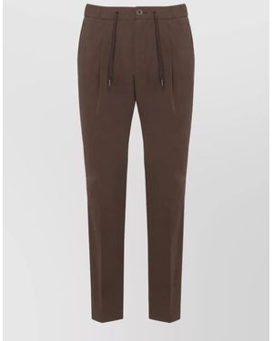 Herno Straight Chino Shorts - Brown