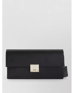 Tom Ford Satin Clutch Bag Detachable Strap - Black