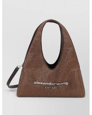 Alexander Wang Mini Crystal Hobo Bag - Brown