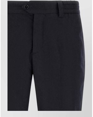PT Torino Cashmere Straight-Leg Trousers - Blue