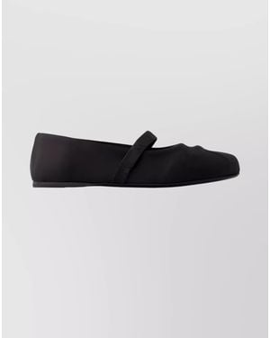 Marni Round Toe Mary Jane Loafers Synthetic - Black