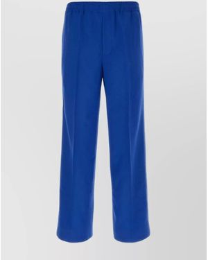Gucci Wool Wide-Leg Pants - Blue