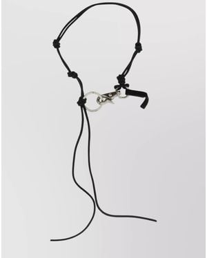 Our Legacy Leather Necklace - White