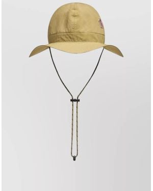 Moncler Wide Brim Nylon Silk Hat Adjustable - Multicolour