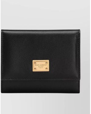 Dolce & Gabbana Tone Hardware Wallets With Timeless Style - Black